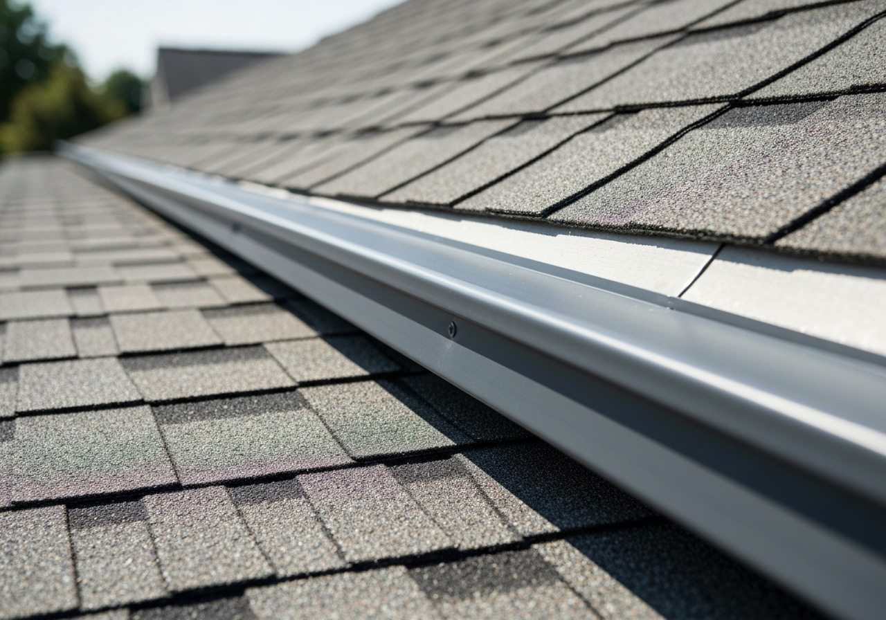 drip edge installed on roof